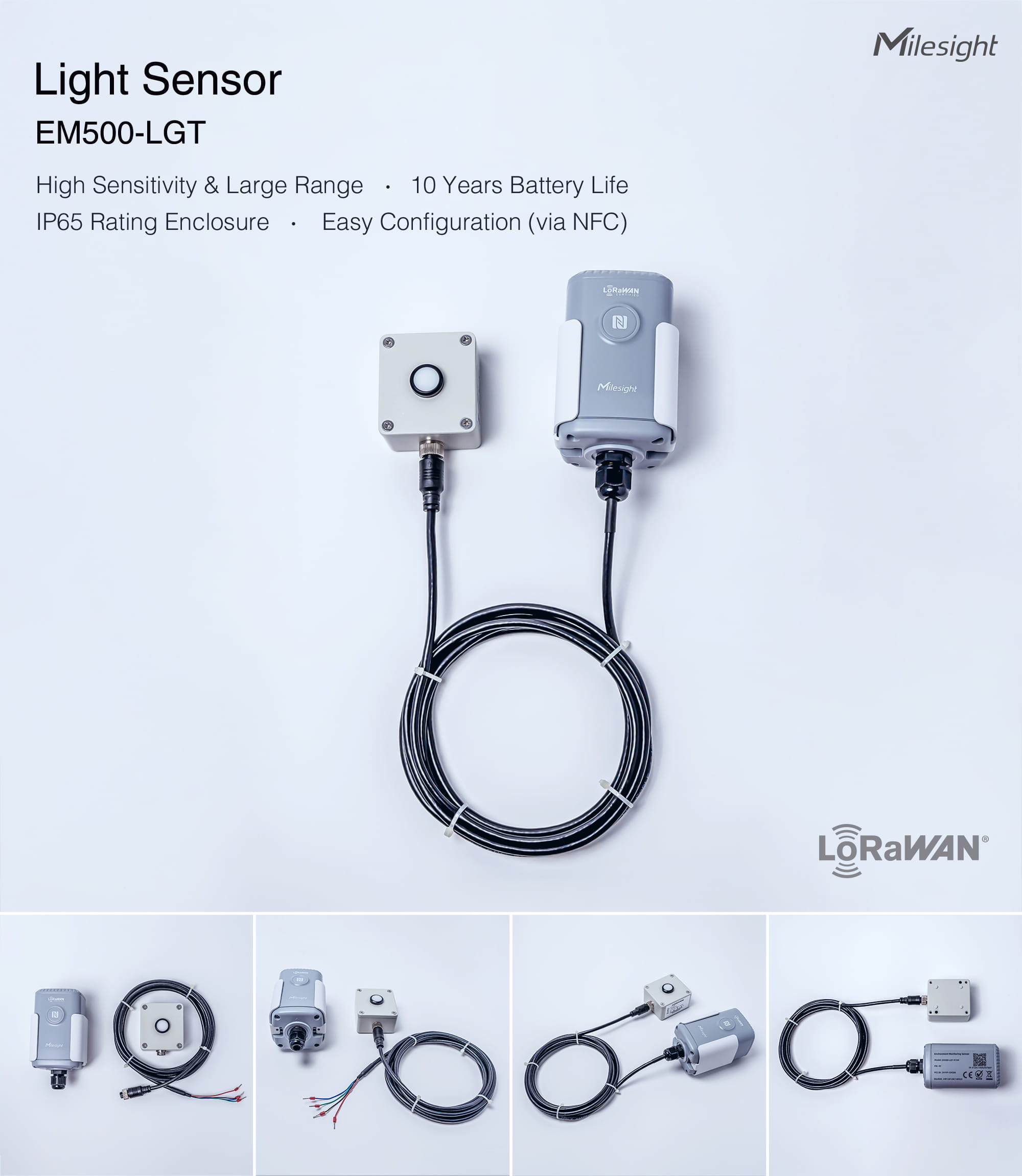 EM500-LGT-868M-RY – Outdoor Light Sensor | Lorawan EM500 LGT 868M RY