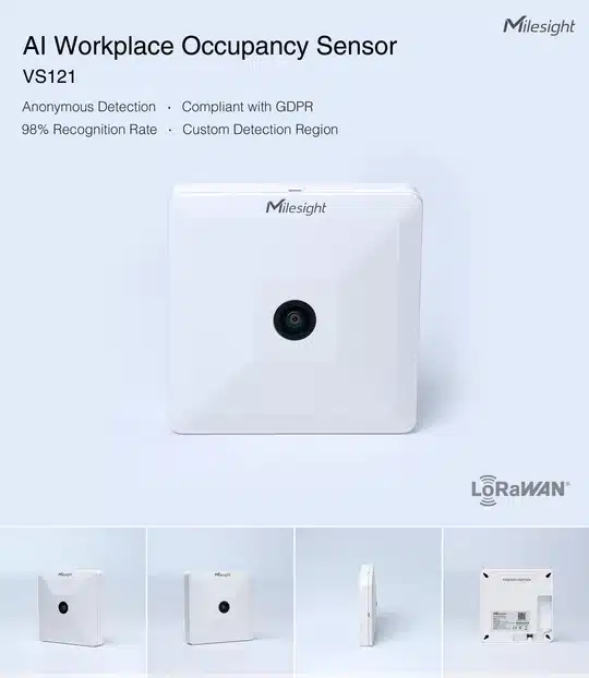 VS121-868M-W LoRaWAN AI Workplace Sensor (White) | Lorawan VS121 868M W 3